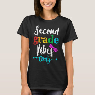 Zweite Klasse Vibes Nur Schule Kinder Funny Squad T-Shirt