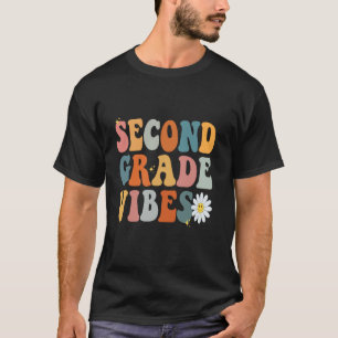 Zweite Klasse Vibes Zweitklässler-Team rückwärts T-Shirt