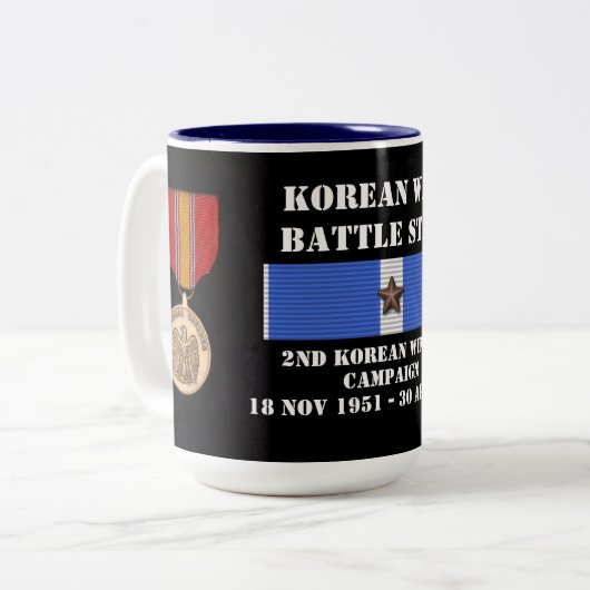 Zweite koreanische Winterkampagne Zweifarbige Tasse (Vorderseite Links)