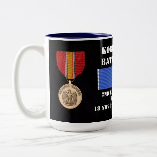 Zweite koreanische Winterkampagne Zweifarbige Tasse (Links)