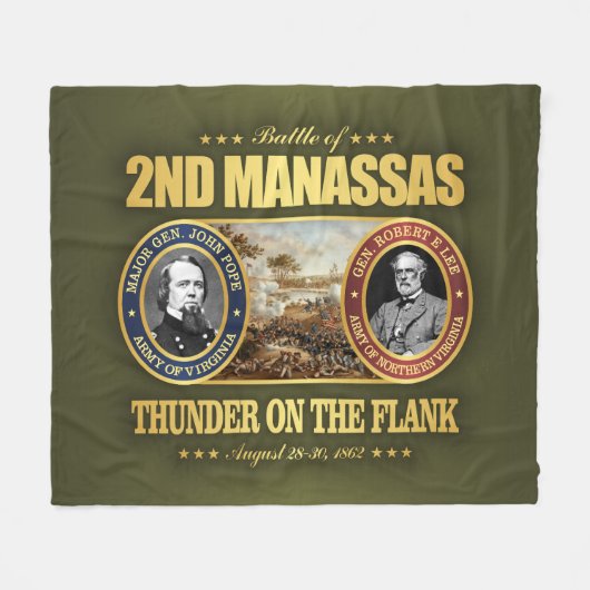 Zweite Manassas (FH2) Fleecedecke (Vorderseite (Horizontal))