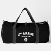 Zweite Marine Division Stille zweite bekümmerte Sc Duffle Bag (Vorderseite)