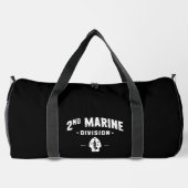 Zweite Marine Division Stille zweite bekümmerte Sc Duffle Bag (Rückseite)