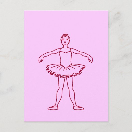 Zweite Position des Ballet Postkarte (Vorderseite)