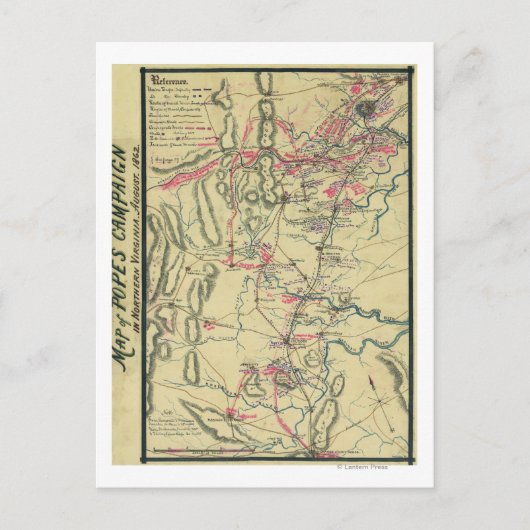 Zweite Schlacht bei Bull Run 2 Postkarte (Vorderseite)