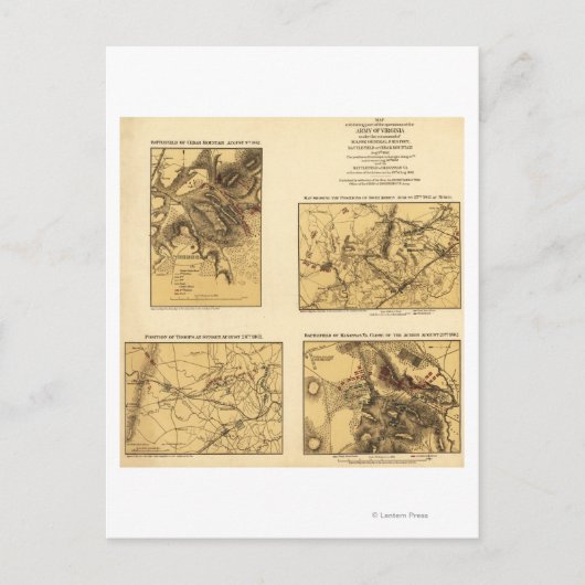 Zweite Schlacht bei Bull Run 5 Postkarte (Vorderseite)