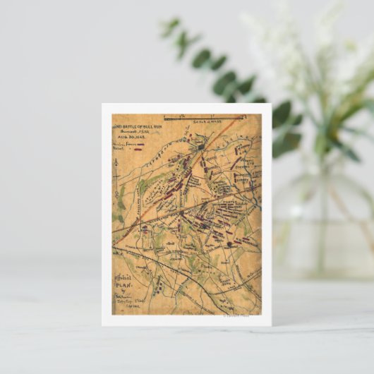 Zweite Schlacht beim Bull Run Postkarte (Stehend Vorderseite)