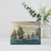 Zweite Schlacht um die Virginia Capes Postkarte (Stehend Vorderseite)