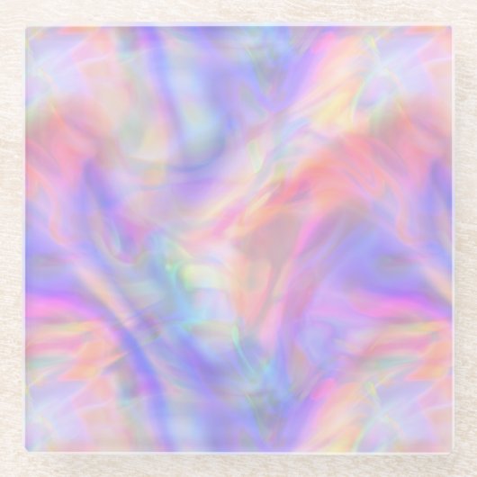 zweite Sicht, holopastel: Glasuntersetzer (Vorderseite)