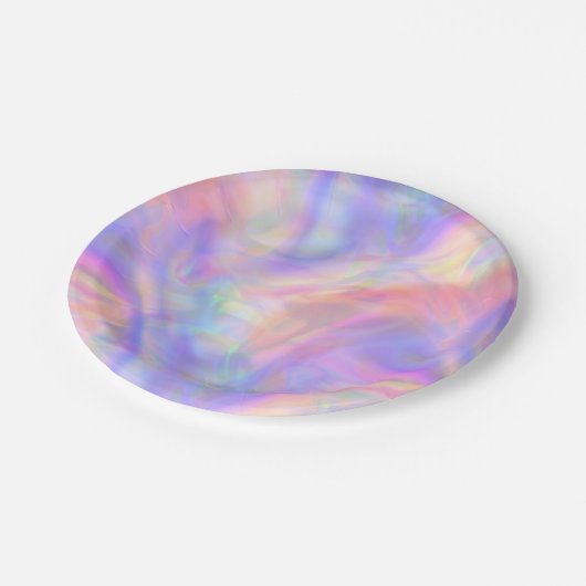 zweite Sicht, holopastel: Pappteller (Schrägansicht)