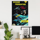Zweite Stiftung Isaac Asimov Poster (Heimbüro)