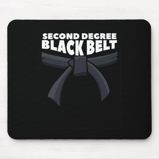 Zweite Stufe Black Belt Martial Arts Karate 1 Mousepad (Vorne)