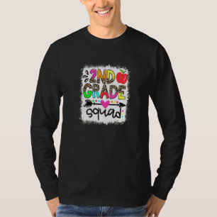 Zweite Stufe des Squad Boho Lehrer zurückgeblasen T-Shirt