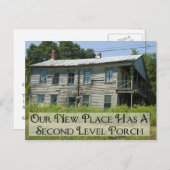 Zweite Stufe - Gewohnter Adressenwechsel Ankündigungspostkarte (Vorne/Hinten)