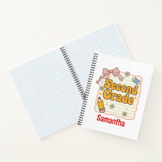 Zweite Stufe - Niedlich zurück zur Schulversorgung Notizblock (Innenseite)