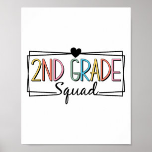 Zweite Stufe Squad Lehrer Kinder 2. Klasse CK bis Poster