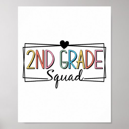 Zweite Stufe Squad Lehrer Kinder 2. Klasse CK bis Poster (Vorne)