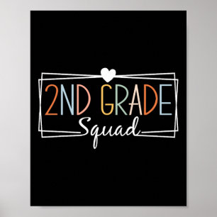 Zweite Stufe Squad Lehrer Kinder 2. Klasse CK bis  Poster