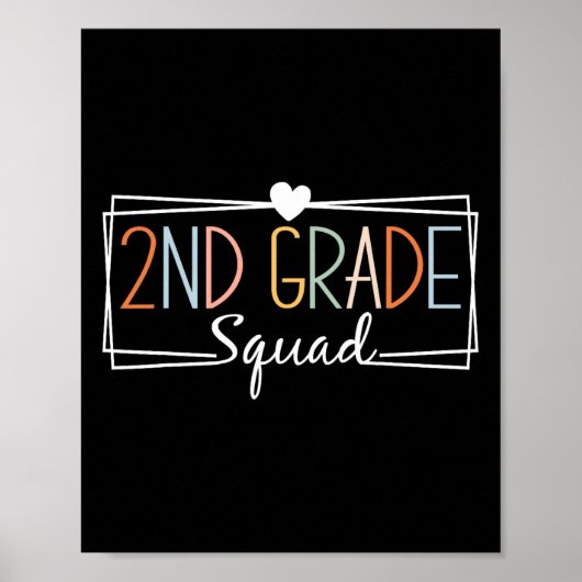 Zweite Stufe Squad Lehrer Kinder 2. Klasse CK bis Poster (Vorne)