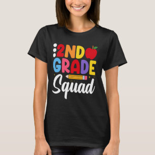 Zweite Stufe Squad Lehrer Kinder 2. Klasse zurück T-Shirt