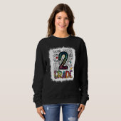 Zweite Stufe Typografie Team Zweite Stufe Sweatshirt (Vorne ganz)