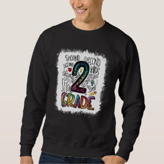 Zweite Stufe Typografie Team Zweite Stufe Sweatshirt
