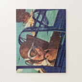 Zweite Weltkrieg der 1940er-Jahre-Dogfight in der  Puzzle (Vertikal)