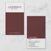 Zweiteilige Vertikale (663333) Visitenkarte (Vorne/Hinten)