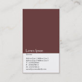 Zweiteilige Vertikale (663333) Visitenkarte (Rückseite)