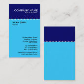 Zweiteilige vertikale - gepunktete Regel Visitenkarte (Vorne/Hinten)