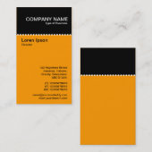 Zweiteilige vertikale - gepunktete Regel Visitenkarte (Vorne/Hinten)