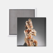 Zweiteiliges Polychrome-Effigy-Schiff, vielleicht Magnet (Vorderseite/Rückseite)
