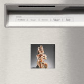 Zweiteiliges Polychrome-Effigy-Schiff, vielleicht Magnet (In Situ (Geschirrspüler))