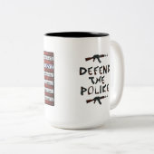 Zweiter Änderungsantrag Schutz der Polizei Zweifarbige Tasse (VorderseiteRechts)