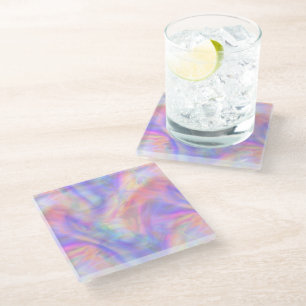 zweiter Blick, Holo Pastell : Glasuntersetzer
