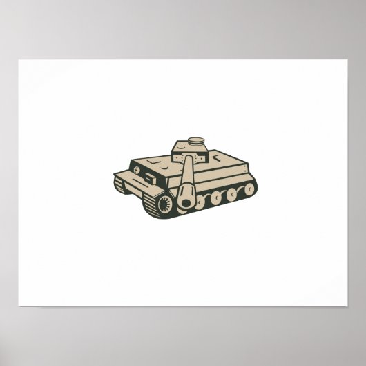 Zweiter deutscher Panzerteppich im Weltkrieg Poster (Vorne)