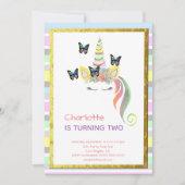 Zweiter Geburtstag der Einladung (Vorderseite)