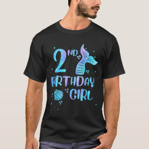 Zweiter Geburtstag Mädchen Meerjungfrau 2. Kleinki T-Shirt