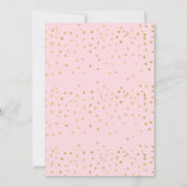 Zweiter Geburtstag Pink Little Pumpkin dreht zwei Einladung (Rückseite)