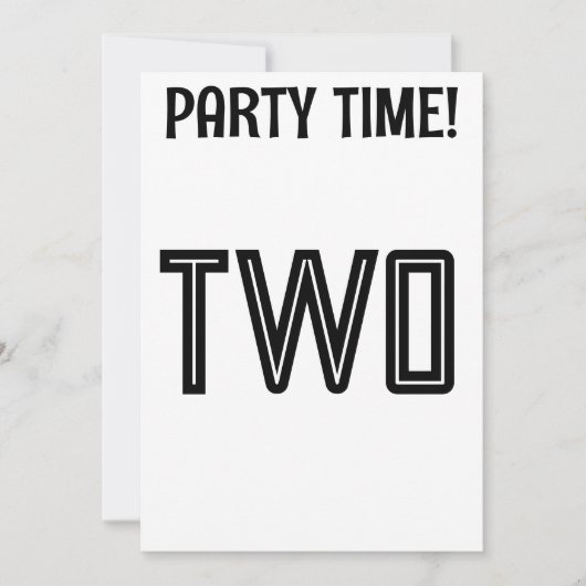 ZWEITER GEBURTSTAG ZWEI EINladungen ZURÜCK (Vorderseite)