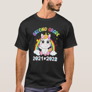 Zweiter Grad 2021 2022 Einhorn zurück zur Schule M T-Shirt