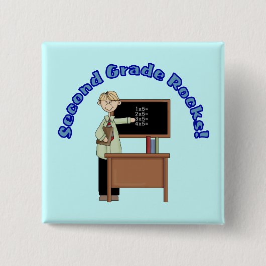 Zweiter Grad schaukelt Knopf Button (Vorderseite)