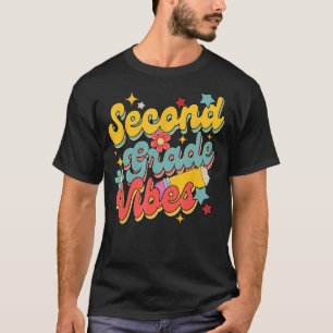 Zweiter Grad vibes zurück zur Schule 2. Klasse T-Shirt