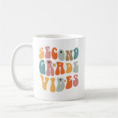 Zweiter Grade Vibes zurück zur Schule Groovy Schoo Kaffeetasse (Links)