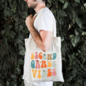 Zweiter Grade Vibes zurück zur Schule Groovy Schoo Tragetasche