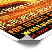 Zweiter Jahrestag 7. Eisen Pour Poster 2009 (Ecke)