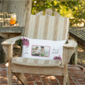 Zweiter Jahrestag Lovebirts mit Foto Kissen Für Draußen (Stuhl )