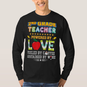 Zweiter Lehrer der zweiten Klasse, angetrieben dur T-Shirt