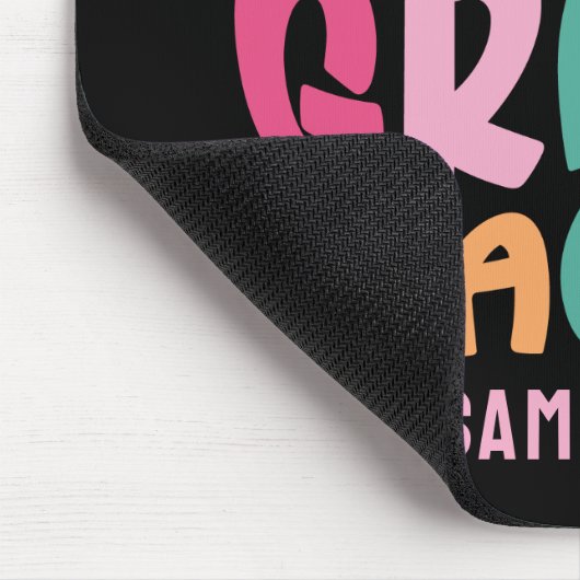 Zweiter Lehrer - Farbiger Text Mousepad (Ecke)