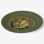 Zweiter Leutnant 2LT Werbeaktion Pappteller (Schrägansicht)